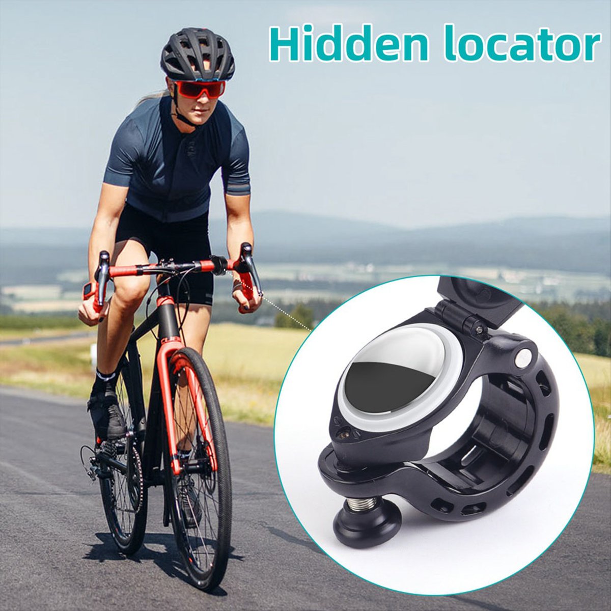Mountain Biking Shoes - AD45 Mountain Bike Aluminum Bell Hidden