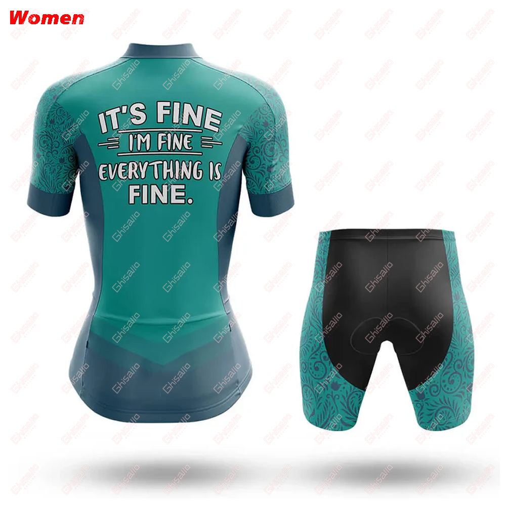 I'm Fine Polyester Cycling Clo - Mountain Biking Outfit ulasan dan harga