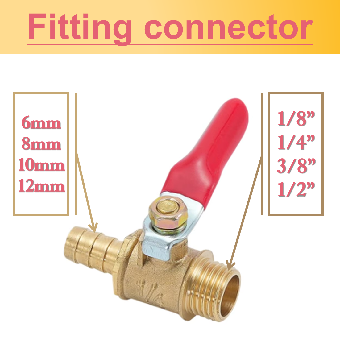 Brass Barbed Ball Valve Male F - Spoke Nipple Brass ulasan dan harga