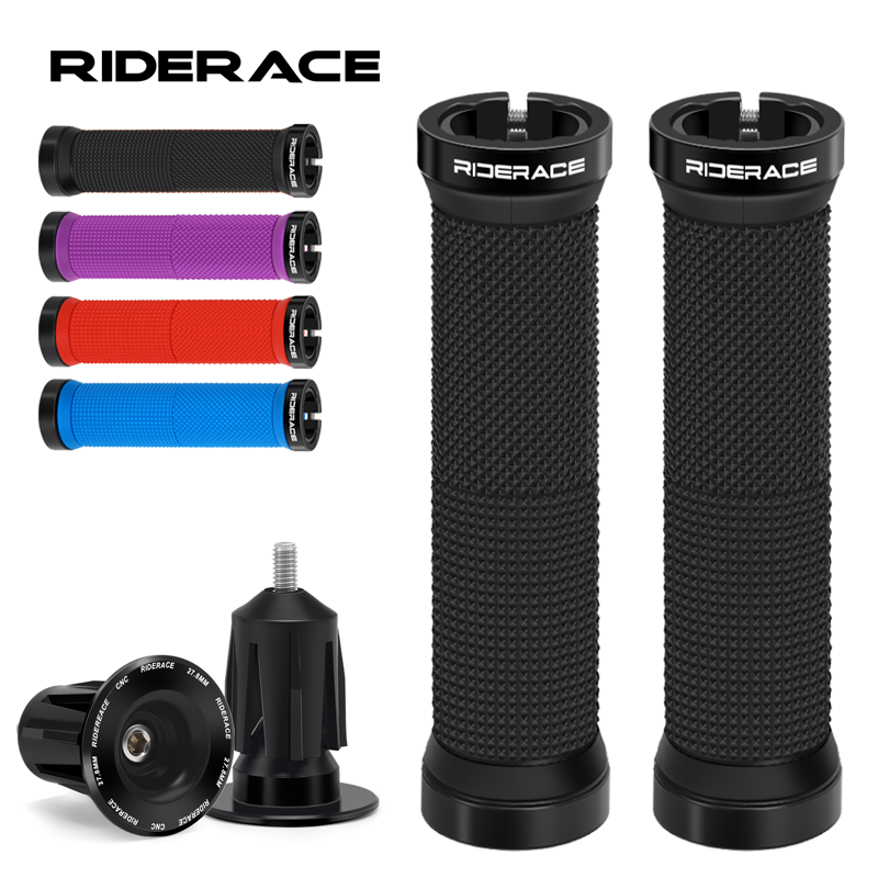 1Pair Bike Grip With End Cap F - Mtb Grip Lock On ulasan dan harga